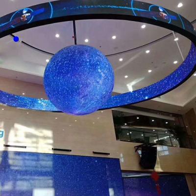 China New design indoor curve spherical screen advertising led ball display with factory price for sale