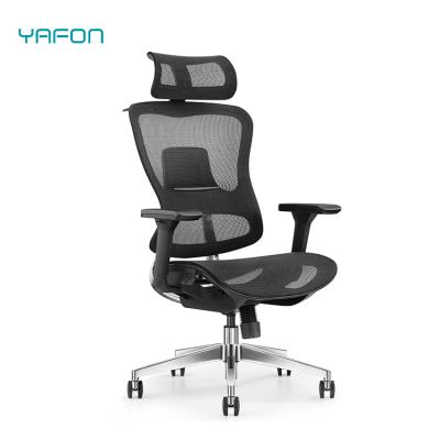 China (Height)New Aluminum Alloy Adjustable Legs Lift To Swivel Computer Office Chair Adjustable Cushioned Executive Seating for sale