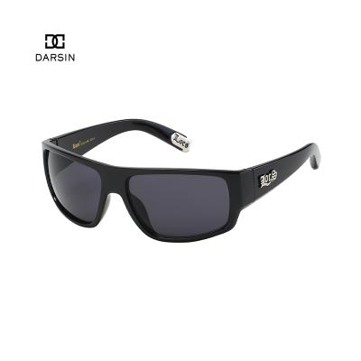 China DARSIN Environmental Friendly Factory Metal Logo Wrap Shades Fishing Hiking LOCS Custom Men Polarized Sunglasses for sale