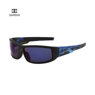 China Fashion DARSIN Sunglasses Factory Wholesale Custom Polarized Men Shades Fishing XLOOP Flame Sport Cycling Sunglasses for sale