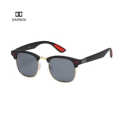 China Factory Wholesale Classic Ray Custom Logo Round Mirrored Sports Sunglasses DARSIN Men Polarized Sunglasses for sale