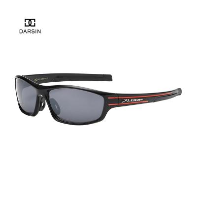 China Fashion Sunglasses Hot DARSIN Factory Wholesale Custom Polarized Fishing XLOOP Cycling Men Sport Sunglasses for sale