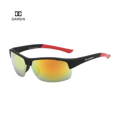 China Fashion DARSIN Sunglasses Factory Wholesale Custom Polarized Mirror Fishing Cycling Popular XLOOP Sports Sunglasses Men for sale