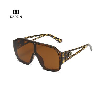 China DARSIN Environmental Friendly Factory Amazon Oversized One Piece Rimless Women Fashion Sunglasses 2022 UV400 for sale