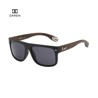 China Custom Logo Men Driving Polarized Wooden Sunglasses DARSIN Sports Sunglasses Factory LOCS Sun Glass for sale