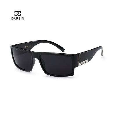 China Fashion DARSIN Sunglasses Factory LOCS Sunglasses Polarized Drive Thick Rectangle Frame Foil Print Sunglasses Men for sale