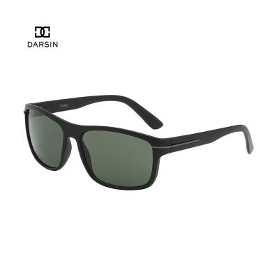 China Amazon Environmental Friendly PC Factory DARSIN Classic Men Wrap Logo Sunglasses Custom Made Polarized UV400 for sale