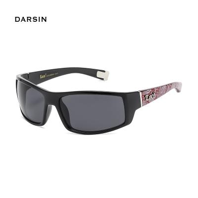 China Fashion DARSIN Sunglasses Factory Custom LOCS Sun Driving Fishing Gangster Men Logo Glasses Polarized Sports Sunglasses for sale