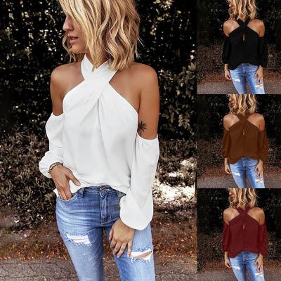 China 2022 Summer Solid Color Square Neck Anti-wrinkle Cut Out Short Top Blouses New Sexy Women's Clothing for sale