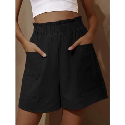 China 2022 Summer Anti-Static Hot Sale Ladies Loose Solid Plus Size Casual Women's Pants for sale