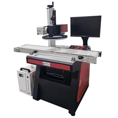 China Low Price Desktop 3D Laser Engraver 3W Laser Engraver Automated Loading UV Laser Marking Machine For Light Bulbs And Glass for sale