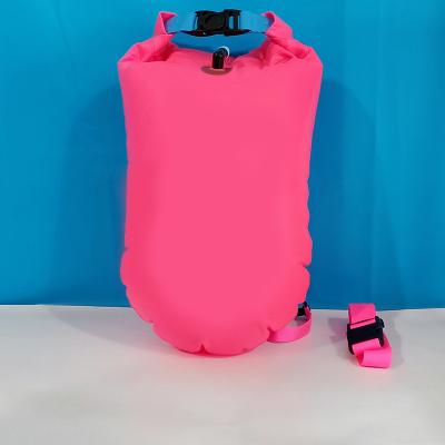 China Outdoor Waterproof Storage Bag Inflatable Swim Buoy Bag Swimming Floating Bag for sale