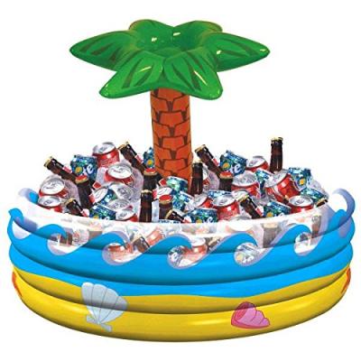 China Viable Palm Tree Inflatable Ice Bucket,Plastic Portable Inflatable Beer Ice Bucket PVC Wine Ice Bucket Cooler for sale