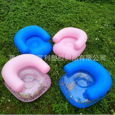 China Hot Cross Border Inflatable Children's Sofa PVC Single Inflatable Children's Sofa Stool Seat Convertible for sale