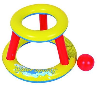 China PVC Inflatable Pool Basketball Hoop Float Set,Game Toy Inflatable Water Basketball Shootball Basketball Pool Stand for sale