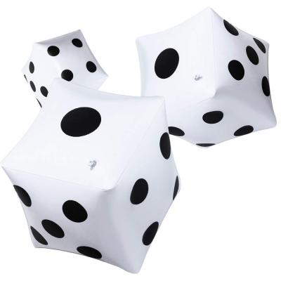 China 0.18~0.50mm Large PVC EN71 Custom Inflatable Dice Exploding Cube For Play Pool Toy Ideal For Pool Party Decoration for sale