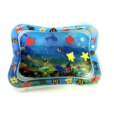 China Baby Tummy Time Water Play Mat Floating Baby Inflatable Water Mat 66*50cm for sale