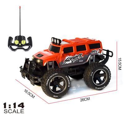 China RC Model 1:14 Scale RC Truck Vehicle 4 Channels With Light (Battery Not Included) for sale