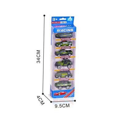 China 1:64 Diecast Toy Sliding Wheel Alloy Military Vehicle Metal Free Diecast Model Cars Toys For Children for sale