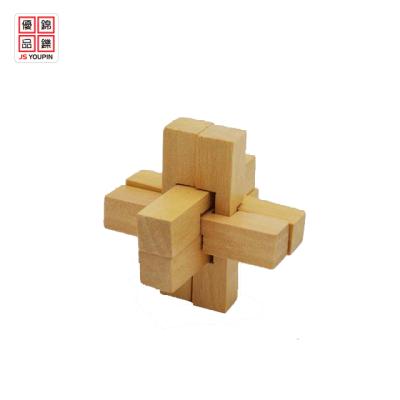 China DIY TOY smart toys puzzle wooden lock luban kongming lock for kids and adult to play for sale