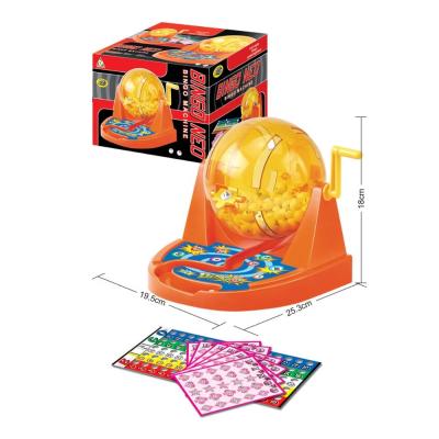 China smart table lucky bingo game lottery machine set with card with friend board game JS114084 for sale