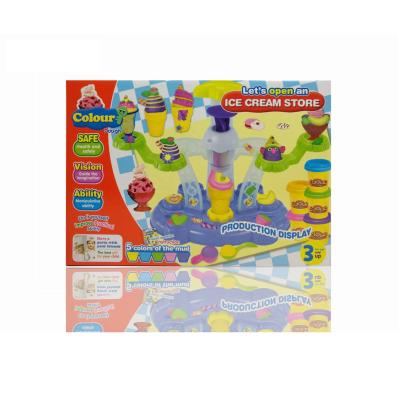 China Popular Toys Educational Play Dough Set Creative Play Dough Machine Dessert Clay Play Clay For Kids Color Mud 42*9*29.5cm for sale