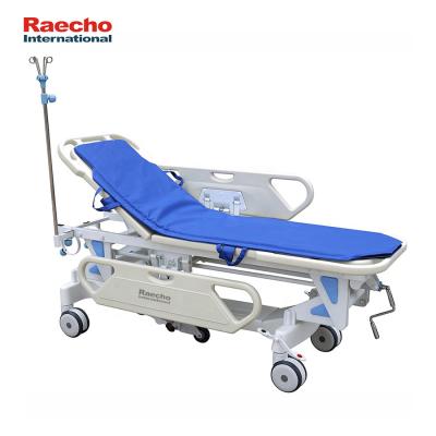 China Luxury Metal Hospital Patient Transport Trolley Ambulance Emergency Stretcher for sale