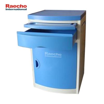 China RBC-005A Modern Hospital ABS Bedside Cabinet Blue for sale