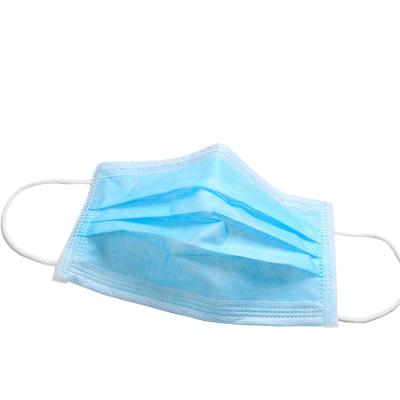 China Non Woven Breathable Disposable 3ply Face Mask With Elastic Ear Loop for sale