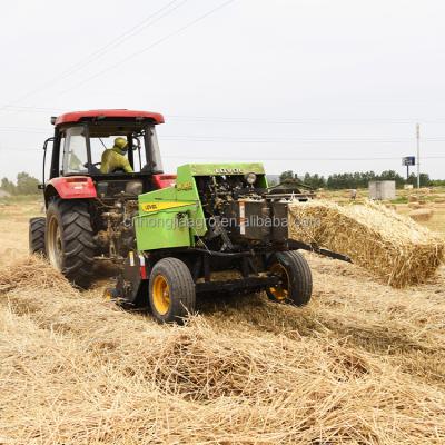 China Straw baler paddy wheat straw hay square baler machine with tractor for sale