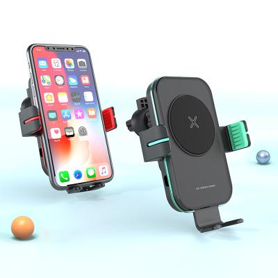 China For Iphone/Samsung/Huawei/XiaoMi/Oppo/Vivo/One plus Electric Vehicle Mount Smart Car Mount Charger Wireless Car Holder 15w For Andoind Phone for sale