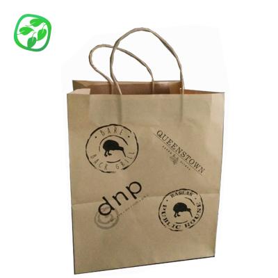 China Cheap Recyclable Take Out Kraft Paper Bag Factory Snack Bag Bread Bag for sale