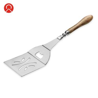 China Easily Cleaned Deluxe Roose Wood Handle BBQ Spatula for sale