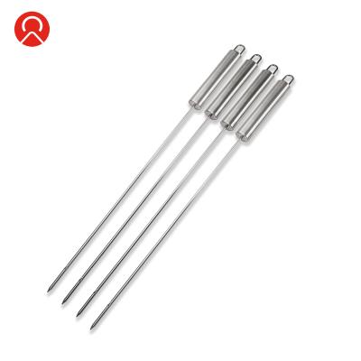 China Easily Cleaned Outdoor Camping Used Skewer Charcoal BBQ Grills For Skewers Stainless Steel 4pcs Skewers for sale