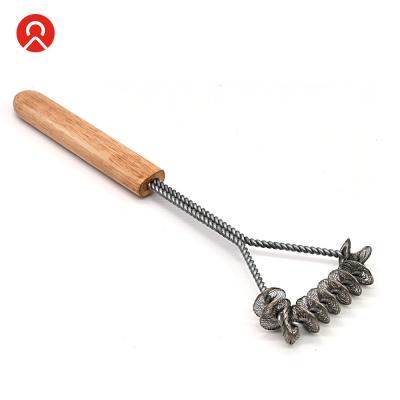 China High Quality Custom Made Easily Cleaned Stainless Steel Brush BBQ Grill Cleaning Brush BBQ Tools for sale