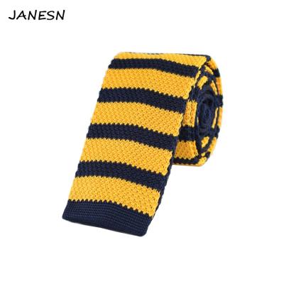 China New Design Polyester Patterned Lean Tailored Knit Tie For Custom JK0201 for sale