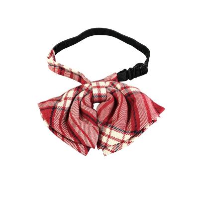 China Fashion Verified Elastic Children's Large Cotton Bowtie For Students for sale