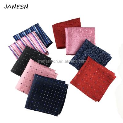 China High Quality Jacquard Can Mix Hot Selling 100% Silk Weave Patrens Handkerchief For Men's Suit for sale