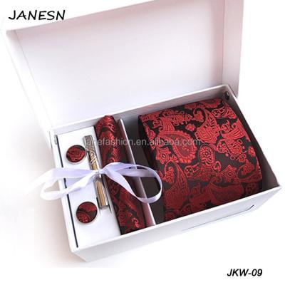 China Wholesale Custom Red Decoration Tie Ties Set Wedding Favors For Guests for sale