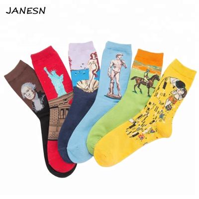 China Wholesale Antibacterial Sublimation And Pattern Cotton USA Mens Happy Socks Low Moq for sale