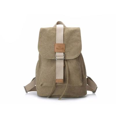 China High quality sales promotion waterproof old-fashioned backpack canvas laptop school backpack for girls for sale