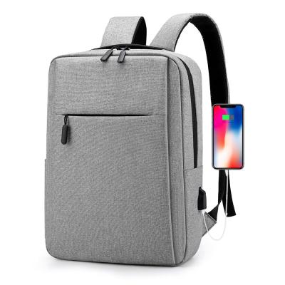 China Waterproof Custom School Bag Notebook Backbag Business Backpack With USB Charging Port for sale