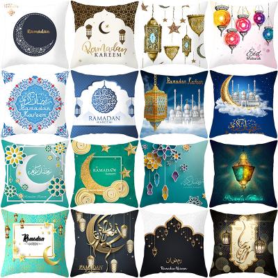 China Car Chair/Sofa/Muslim Eid Home Decor Pillow Cover KJ001 Cushion Covers 45*45cm Sofa Cushions Pillow Cases Polyester Pillow Case Bed/Seat/Home Decor for sale