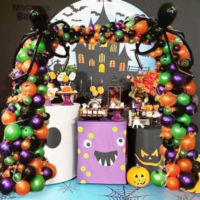 China Eco-Friendly Balloon Garland Arch Kit 227PCS Halloween Spider Web and Bat, Maple Leaf Eyes Stickers KK796 for sale