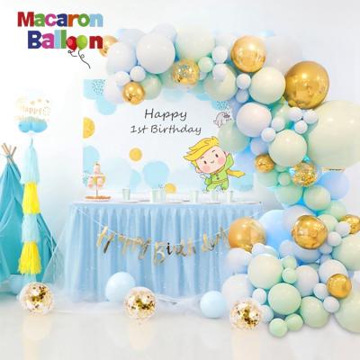 China Eco-friendly Macaron Balloon Chain Set Birthday Wedding Party Background Wall Decoration Balloon Combination Y361 for sale