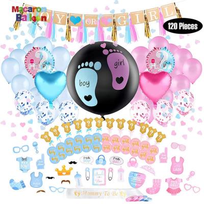 China Eco-friendly New Product Party Decoration Baby Shower Boy Or Girl Kind Reveal Party Consumables Bundle KK667 for sale