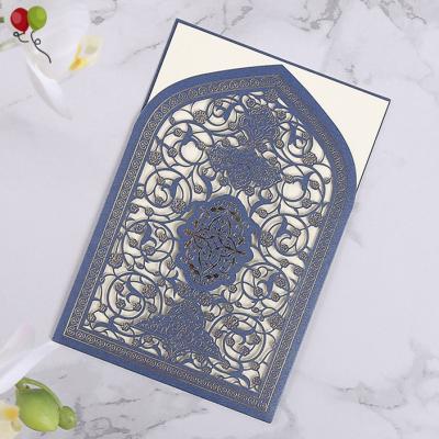 China Add Surprise And Fun To Your Party Eid Mubarak Money Cards Muslim Greeting Card Wedding Invitation Cards With Envelope KD1366 for sale