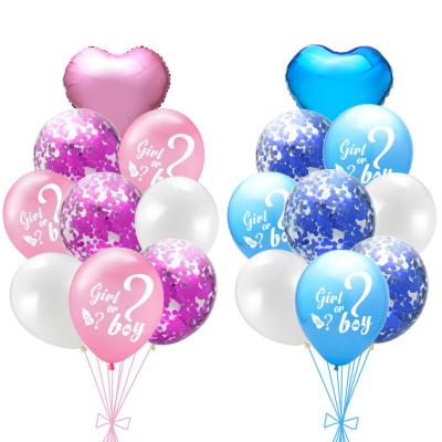 China Eco-friendly 18 Inch Foil Balloons Boy And Girl Gender Reveal Balloon Baby Shower Party Decoration Y434 for sale