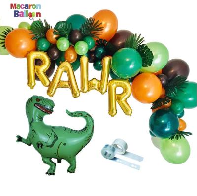 China Eco-Friendly Dinosaur Party Supplies Jungle Theme Party Decor Garland Kit Baby Shower Kids Birthday Dinosaur Party Decorations Dinosaur Balloon Y765 for sale