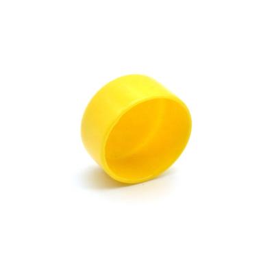 China Water Resistant 6mm YELLOW BAR STUD BAR CABLE SAFETY VINYL PLASTIC WIRE COVER CAP HOSE TERMINAL COVER NAILING Protector for sale